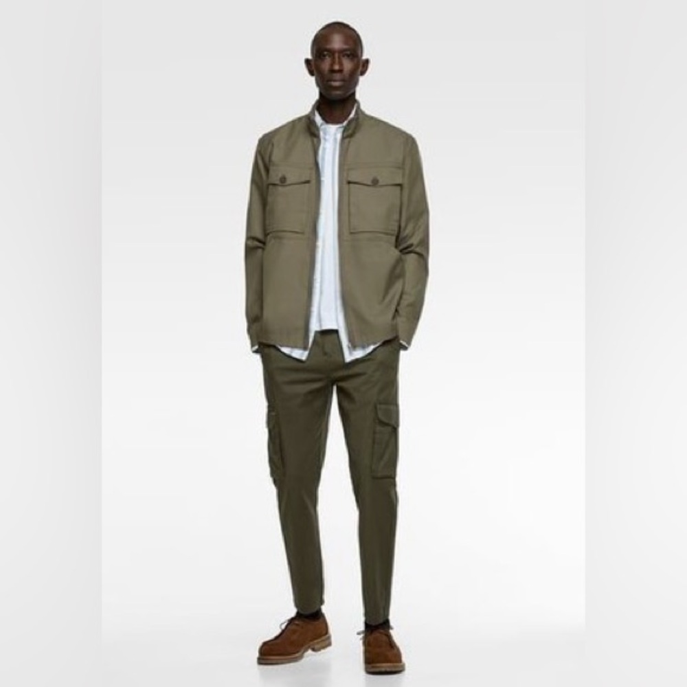 DIESEL Chi Groove Slim Tapered Fit Men’s Olive Green Cargo Pant - Size 31